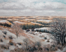 Pennsylvania Snow - by Bob Bickers, 11 x 14, oil on board