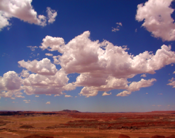 Painted Clouds Over a Painted Desert - by Bob Bickers, photo