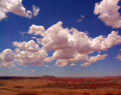 Painted Clouds Over a Painted Desert - by Bob Bickers, photo