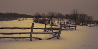 Winter Fences - by Bob Bickers, photo
